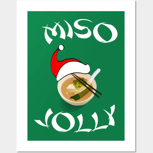 Miso Jolly Funny Foodie Christmas Posters and Art